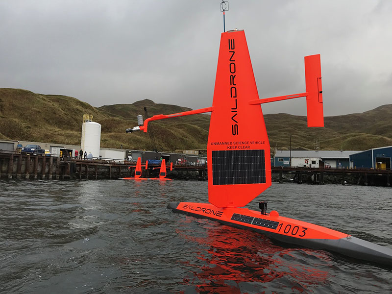 SD 1003 equipped with a NOAA PMEL-developed ASVCO2 sensor in Dutch Harbor.